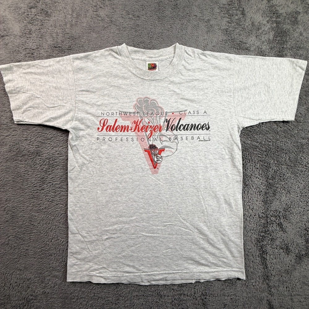 Vintage 90s Salem Keizer Volcanoes Minor League Baseball Single Stitch Shirt M